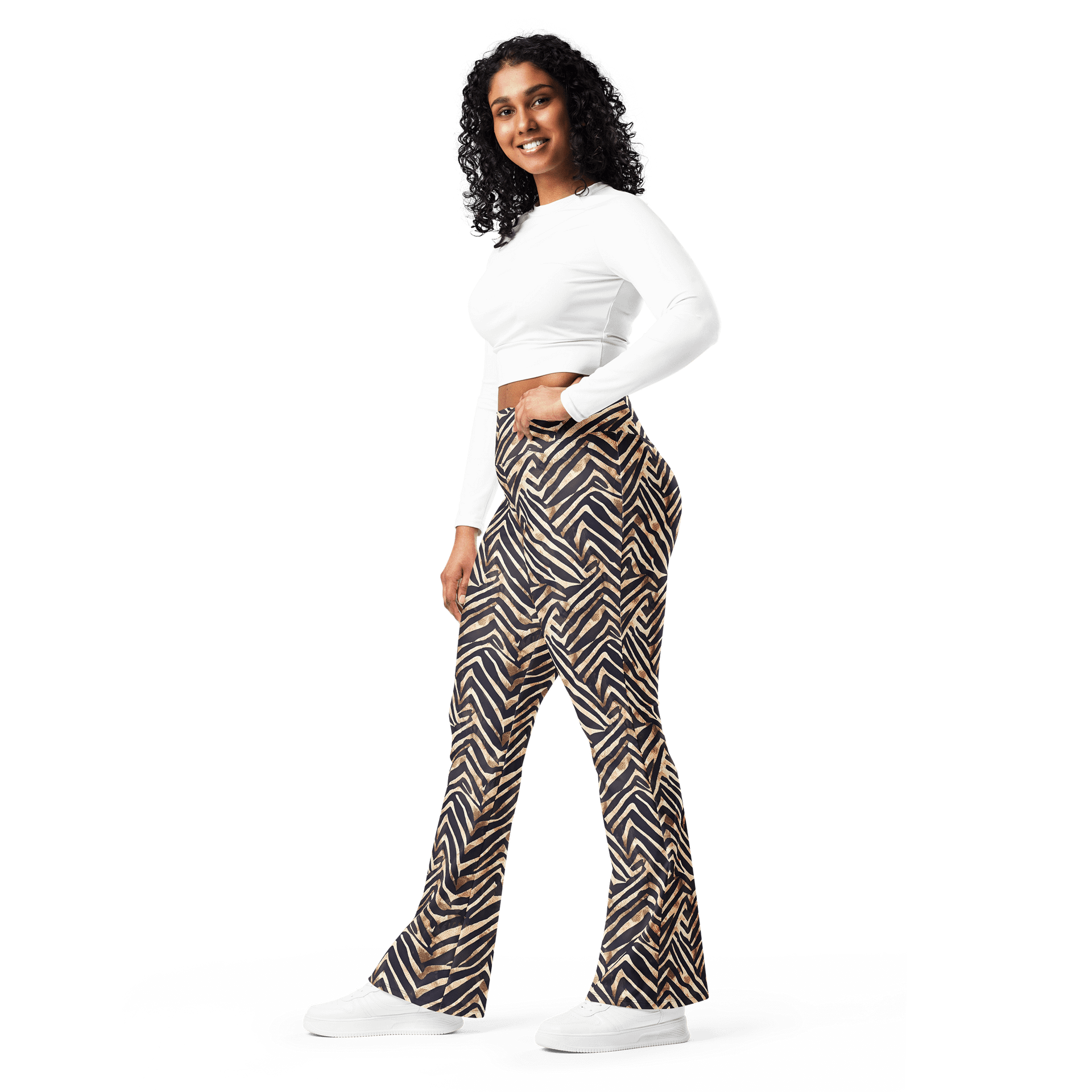Snake Skin Flare Leggings product image (10)