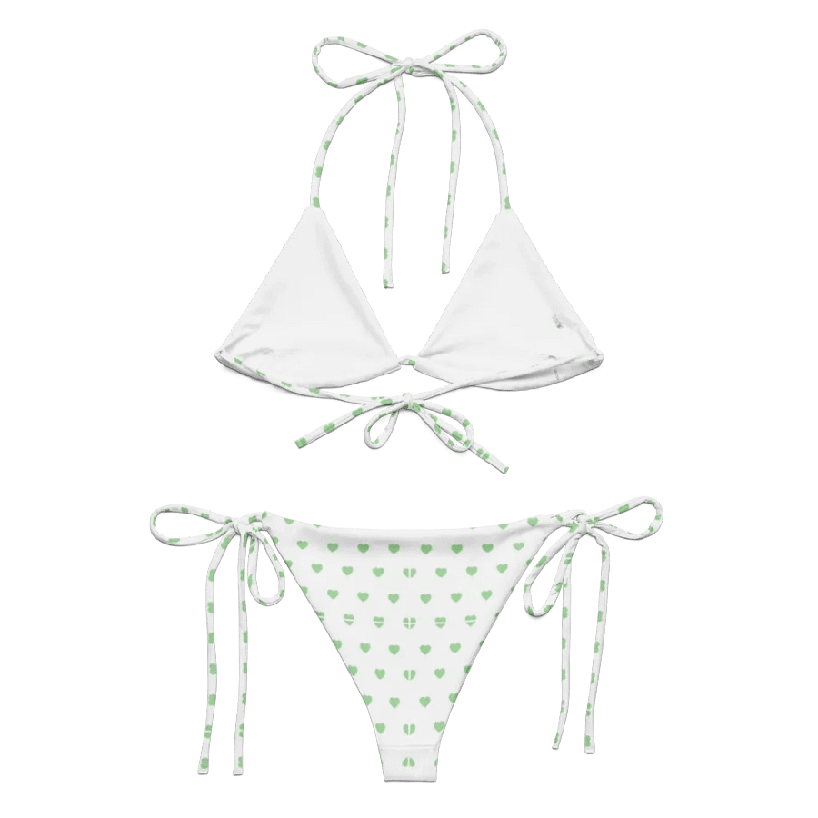 Pastel Heart Seamless Pattern String Bikini - v7 product image (5)