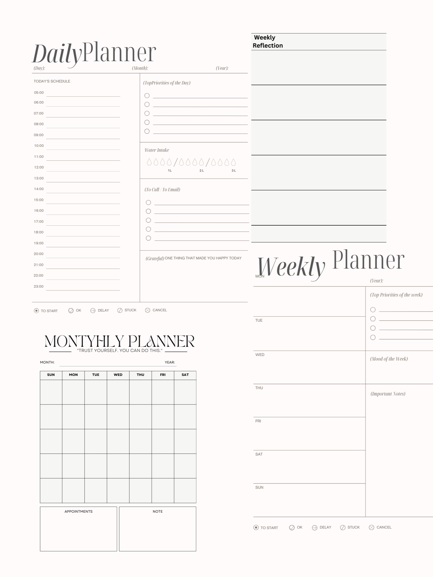 Ultimate Daily Planner: Your Roadmap to a Productive Day& The Complete Daily Planner: Organize, Prioritize, Achie product image (1)
