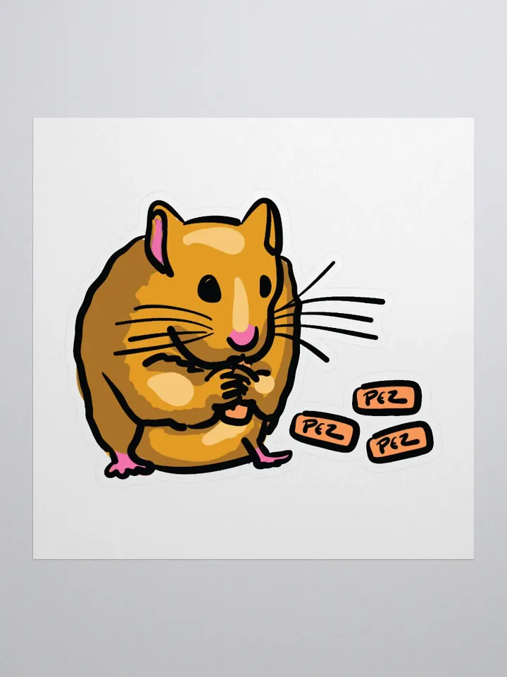Chubby Hamster Kiss Cut Stickers product image (1)