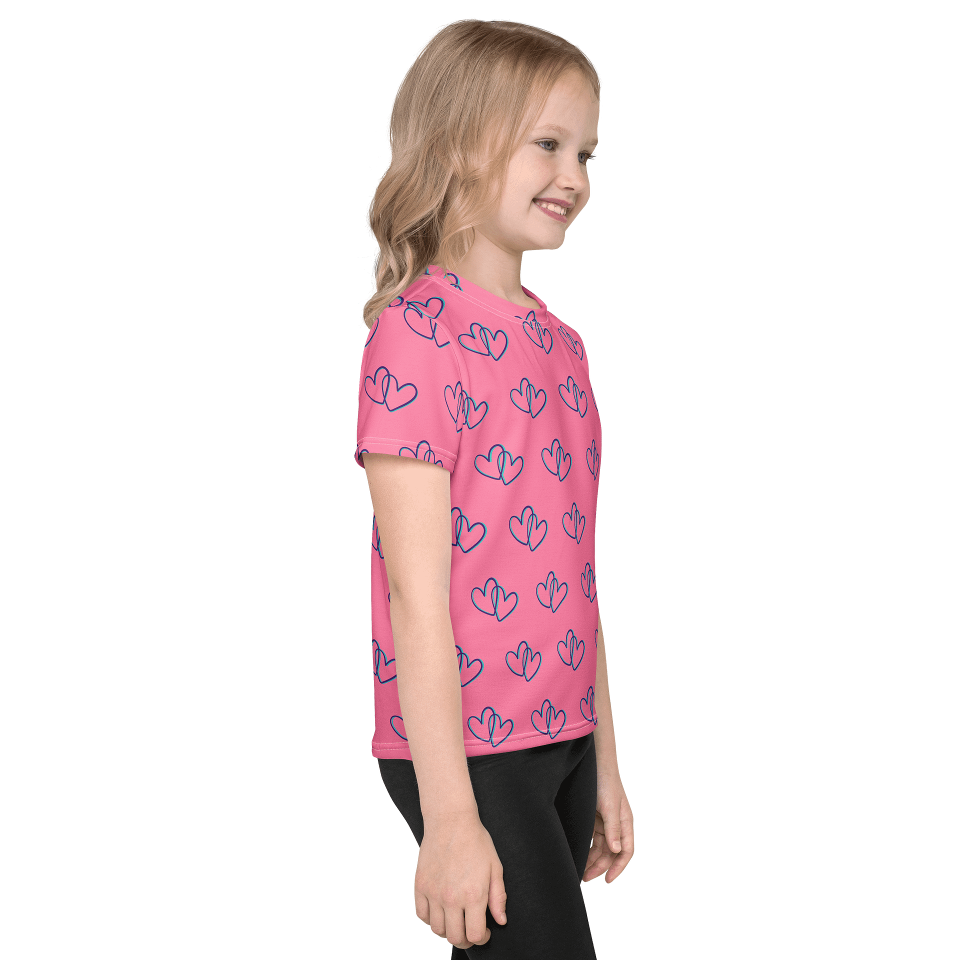 Pink Heart Kids Tee product image (4)