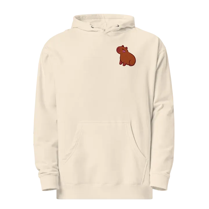 Zen Capybara Embroidered Midweight Hoodie product image (2)
