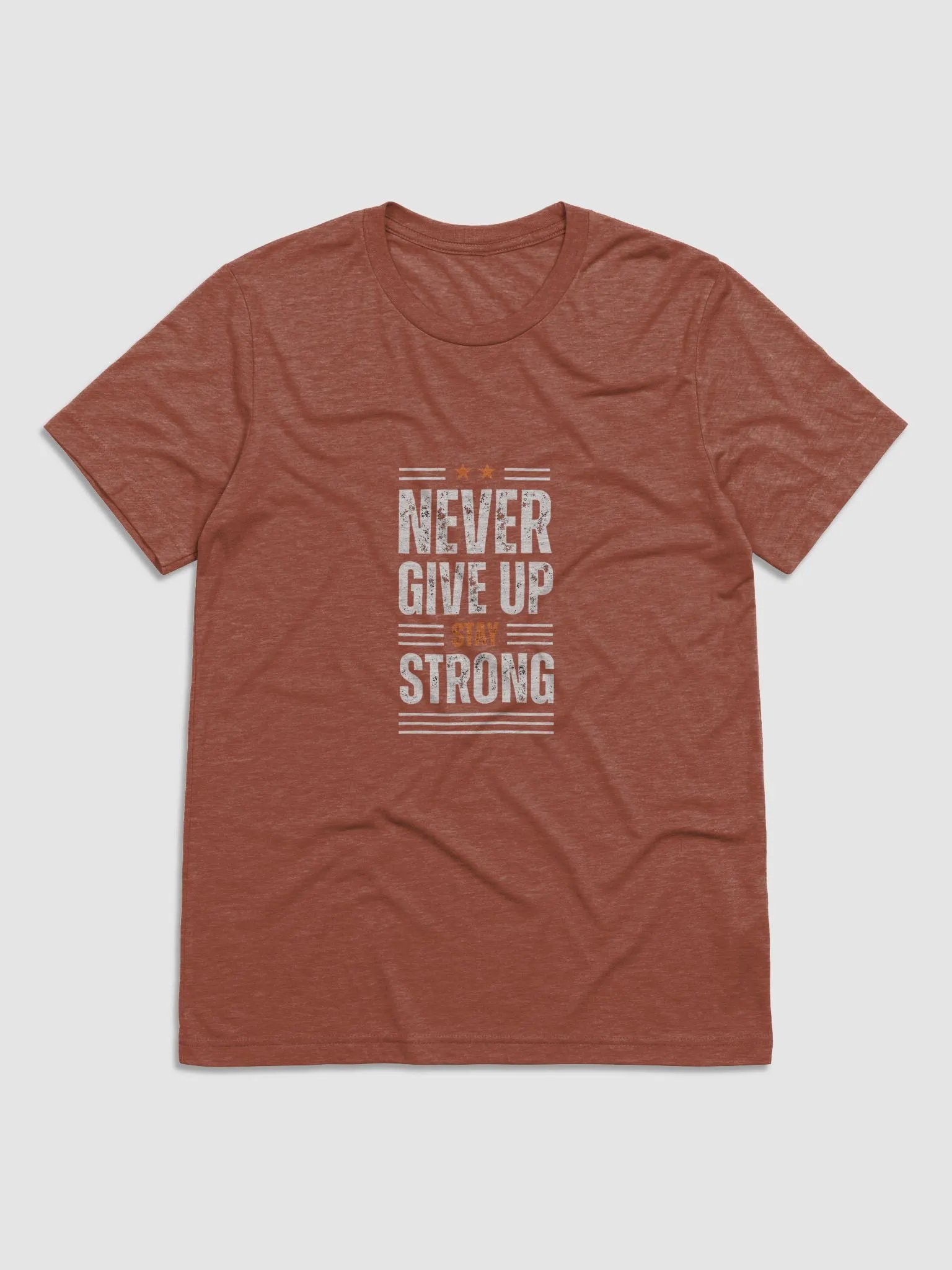 Never give up T-Shirt 100% cotton product image (1)