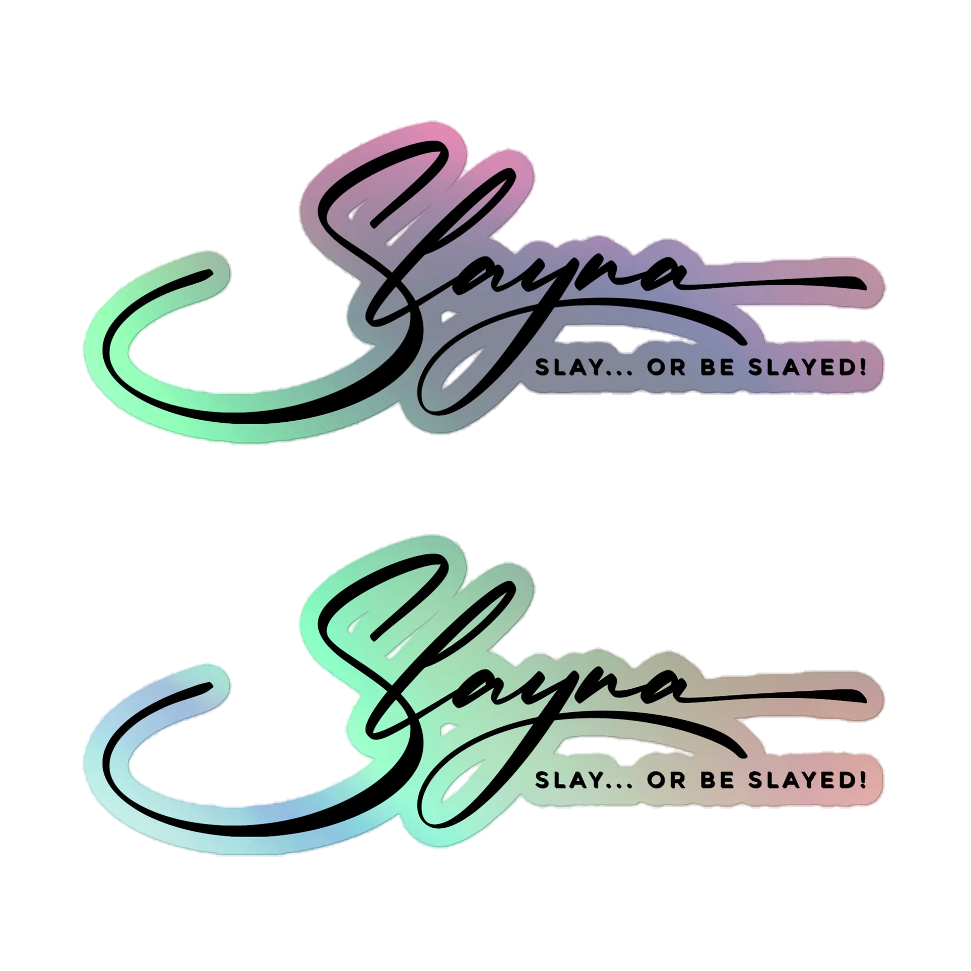 (2) SLAYNA Holographic Signature Stickers product image (1)