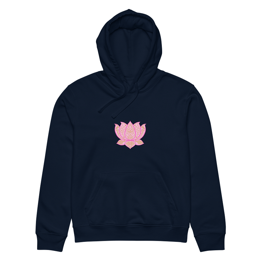 Golden Lotus Unisex Mid-Weight Hoodie product image (6)