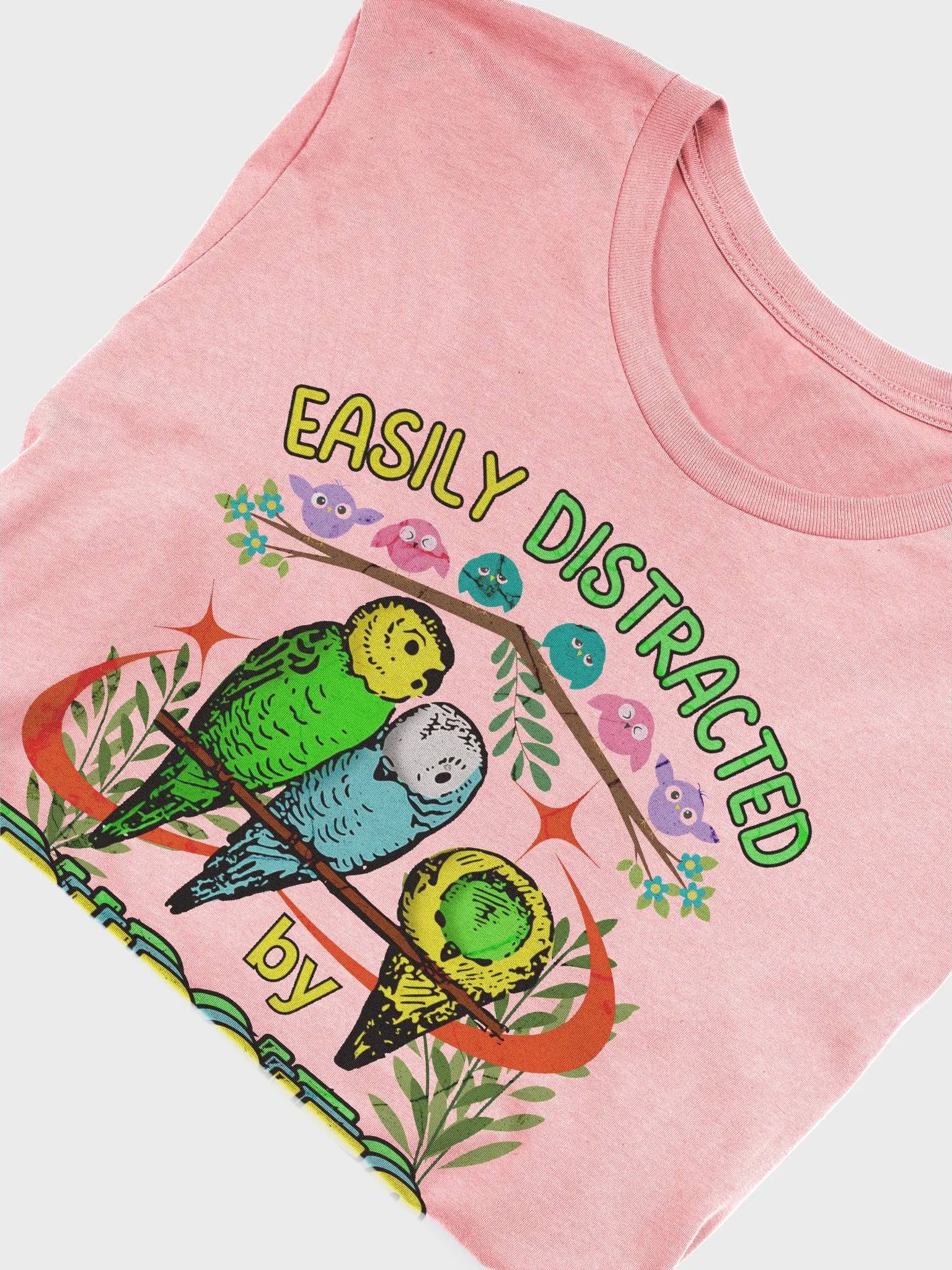 Easily Distracted by Budgies T-Shirt product image (3)