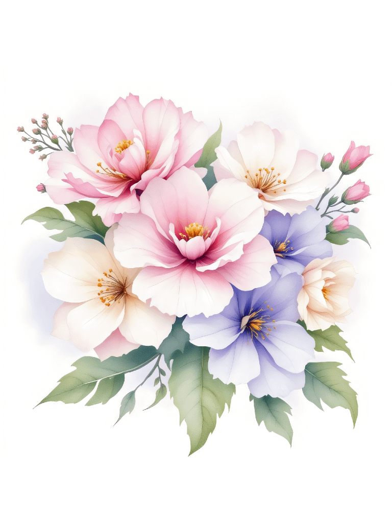 16 Watercolor Begonia Clipart, Floral Bouquet Digital Download, Pink Flower Illustrations, Wedding Invitations, Scrapbooking, Card Making product image (2)