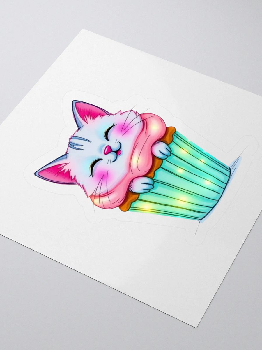 Cupcake Kitty Kiss Cut Stickers product image (9)