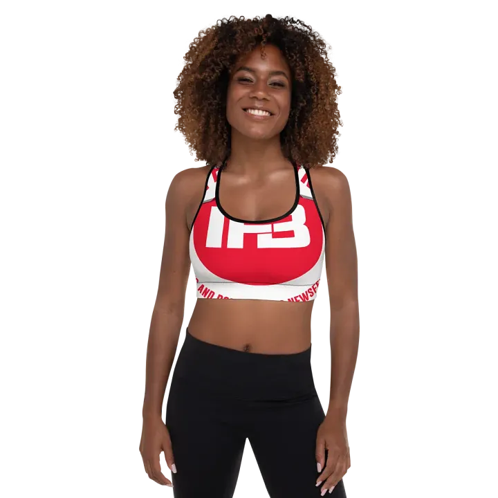 IFBNewsfeed.Org's All-Over Print Padded Sports Bra product image (2)