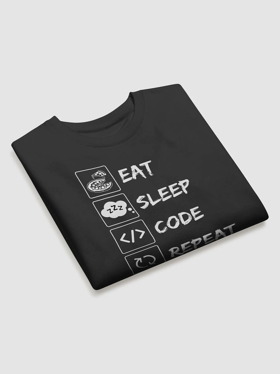 Eat, Sleep, Code, Repeat Sweatshirt | Premium Cotton Comfort product image (3)