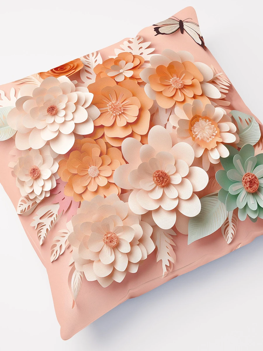 Peach 3D Flowers Pillow product image (5)