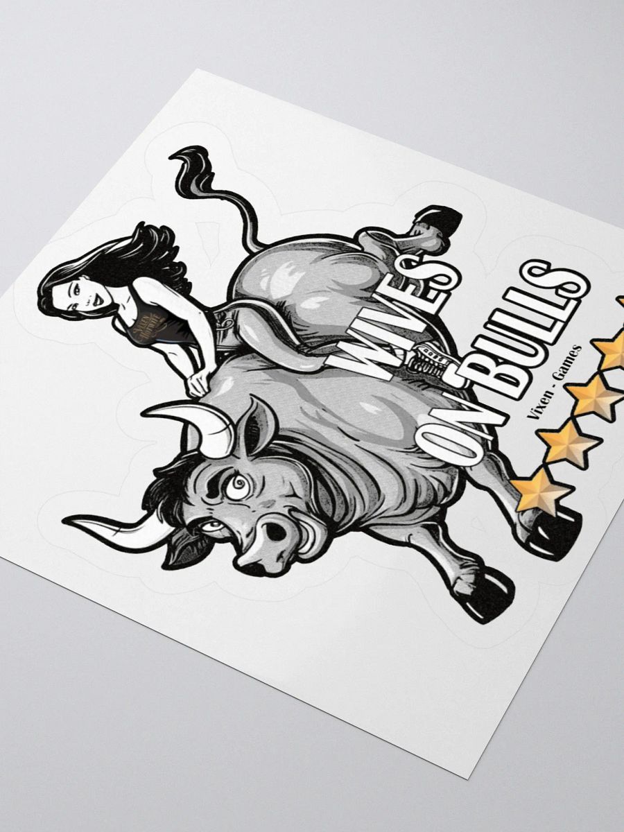 Wives On Bulls Five Stars 5 Stars Vinyl Sticker product image (7)