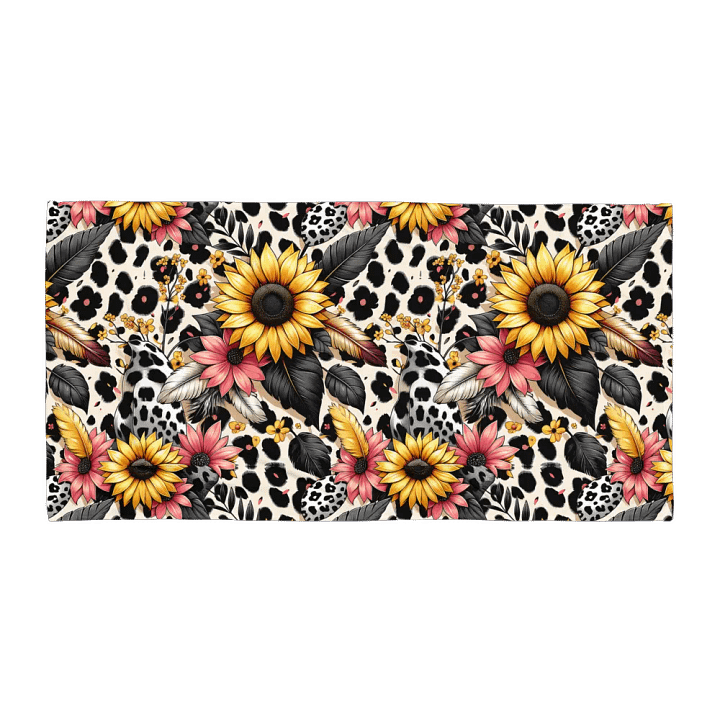 Flowers and Leopard Print Towel product image (1)