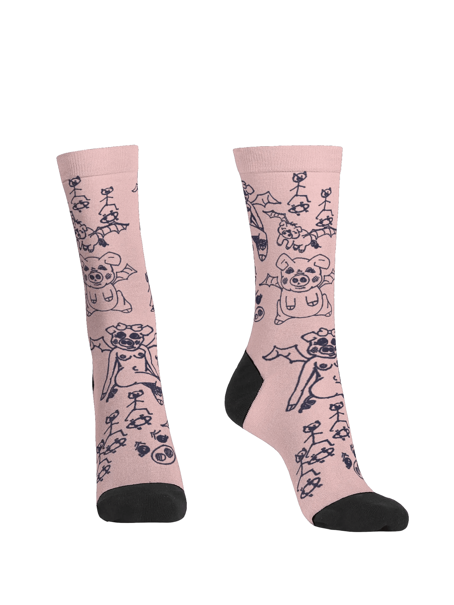Pig Bat Girl Socks product image (2)