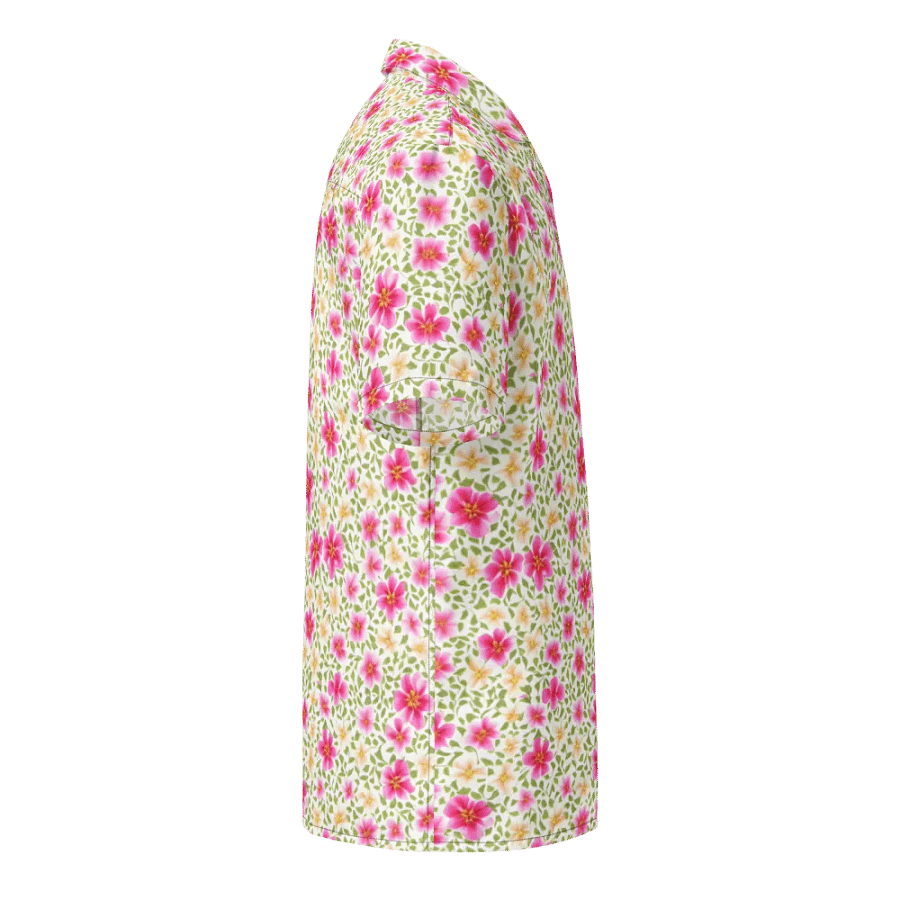 Floral Pattern Impatiens Flowers Hawaiian Shirt product image (4)
