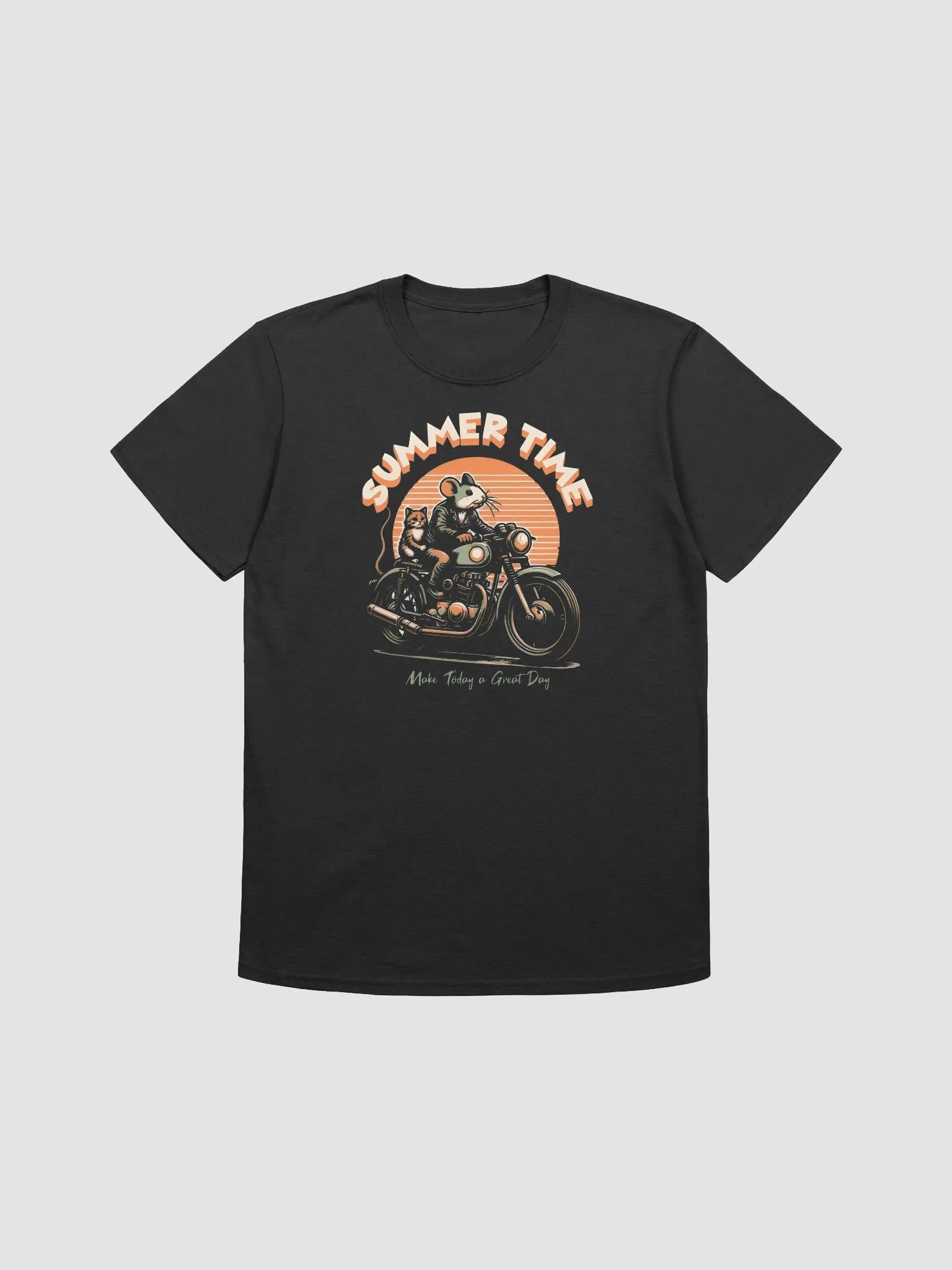 Funny CAT & Mouse, Summer Time Make Today A Great Day T-shirt product image (3)