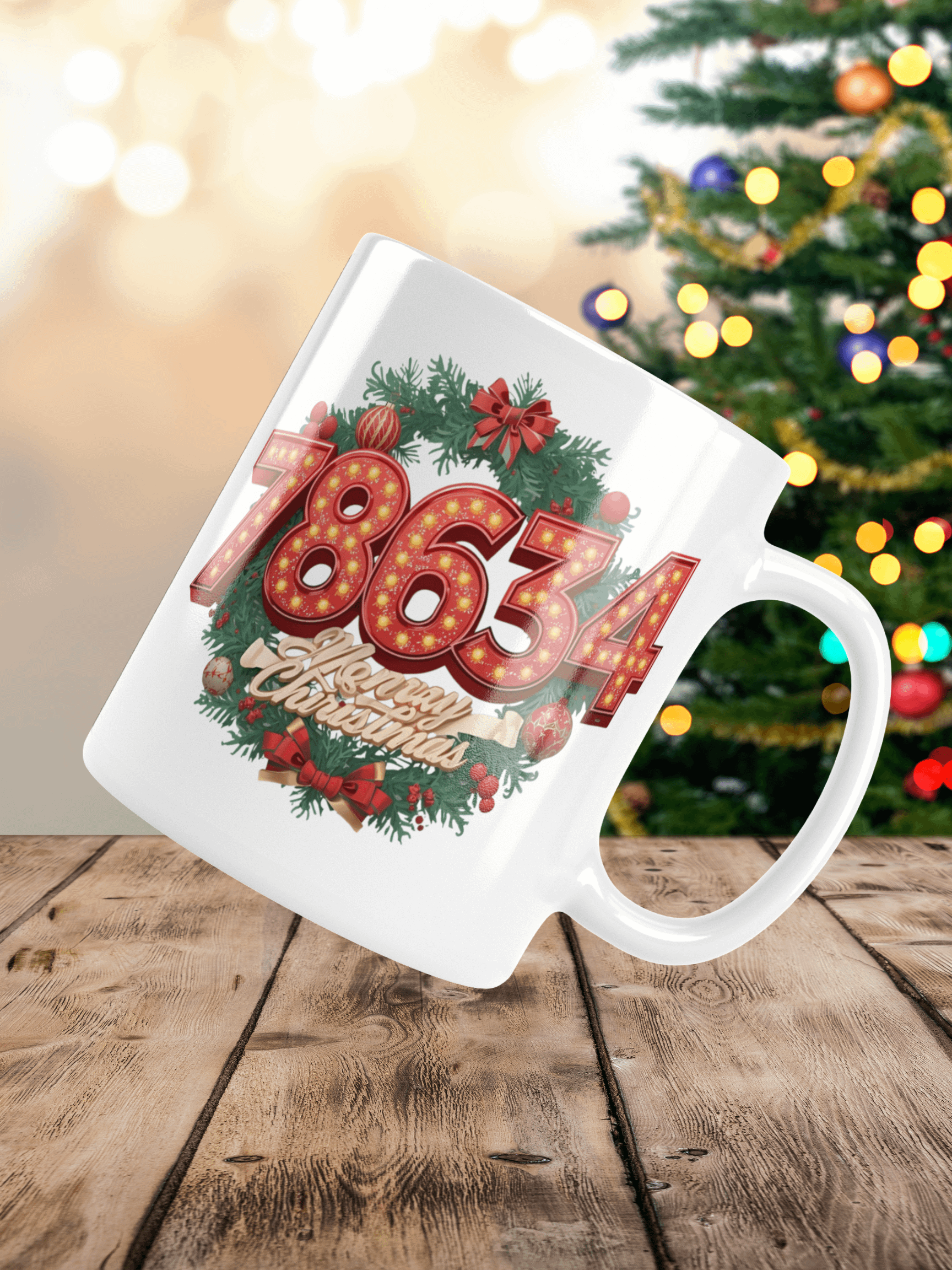 Marquee Christmas Wreath Mug product image (1)