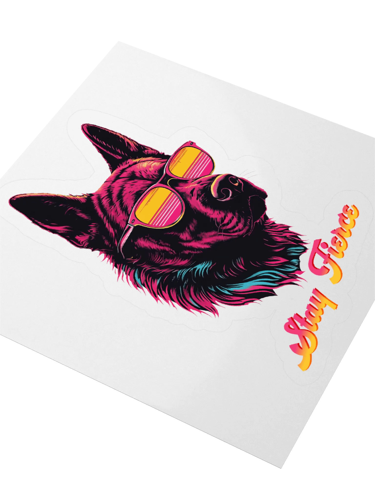 Dutch Shepherd - Stay Fierce K9 Sticker product image (3)