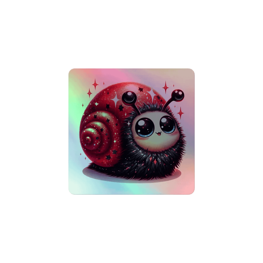 Galactic Snail Holographic Sticker Sheet product image (1)