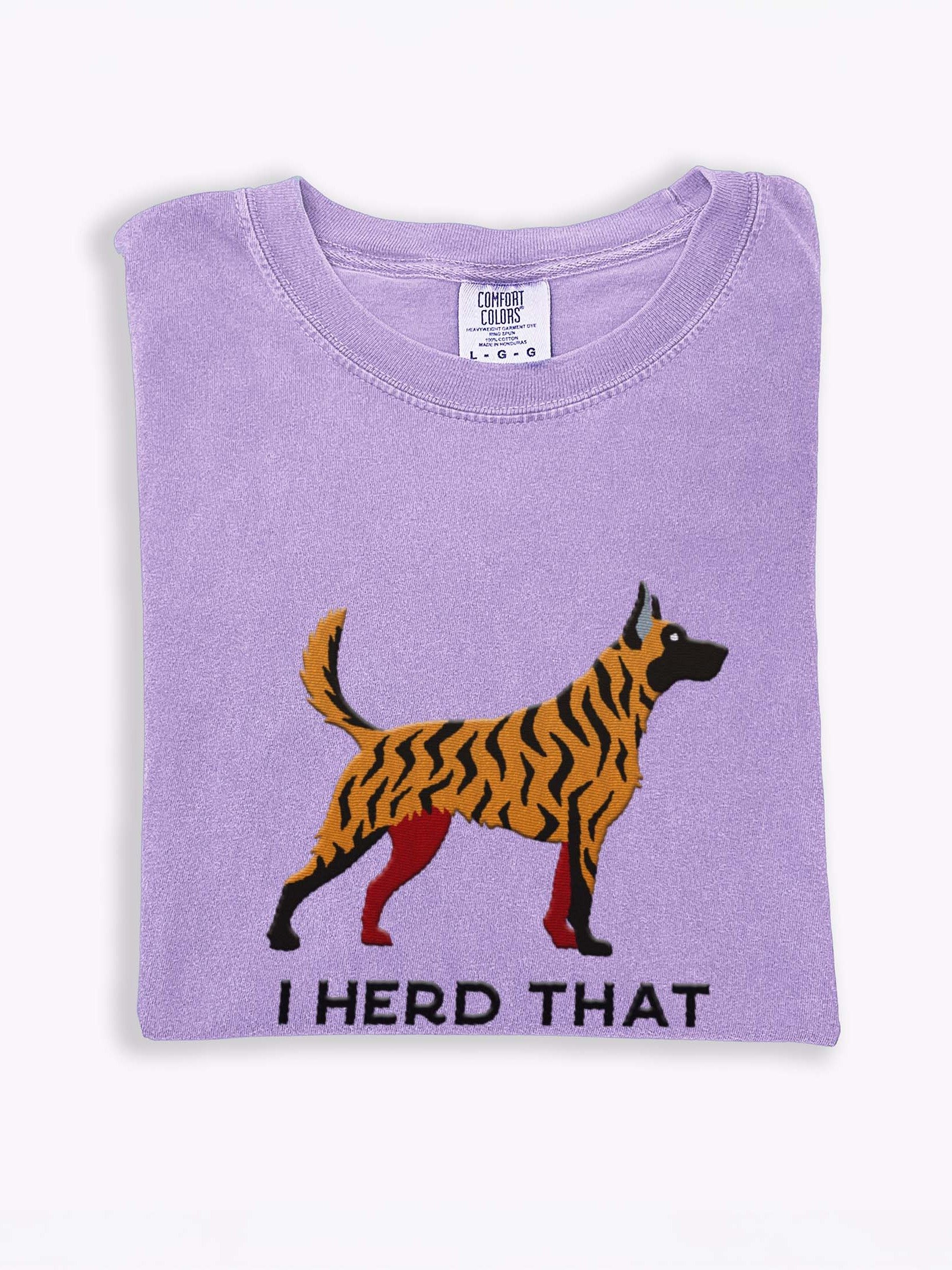 I Herd That T-Shirt(Embroidered) of a Dutch Shepherd(Brindle) product image (1)