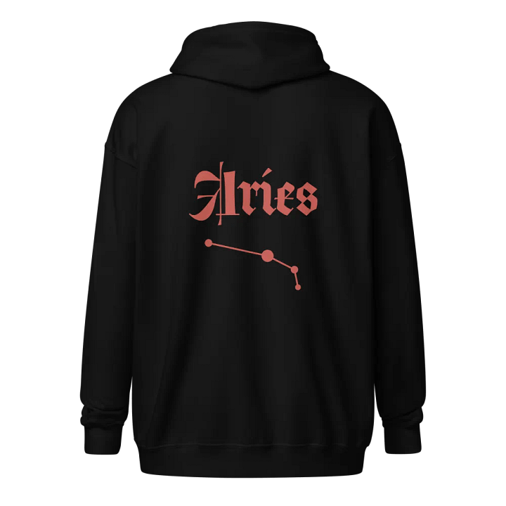 Aries Ram Circle Zip Hoodie product image (8)