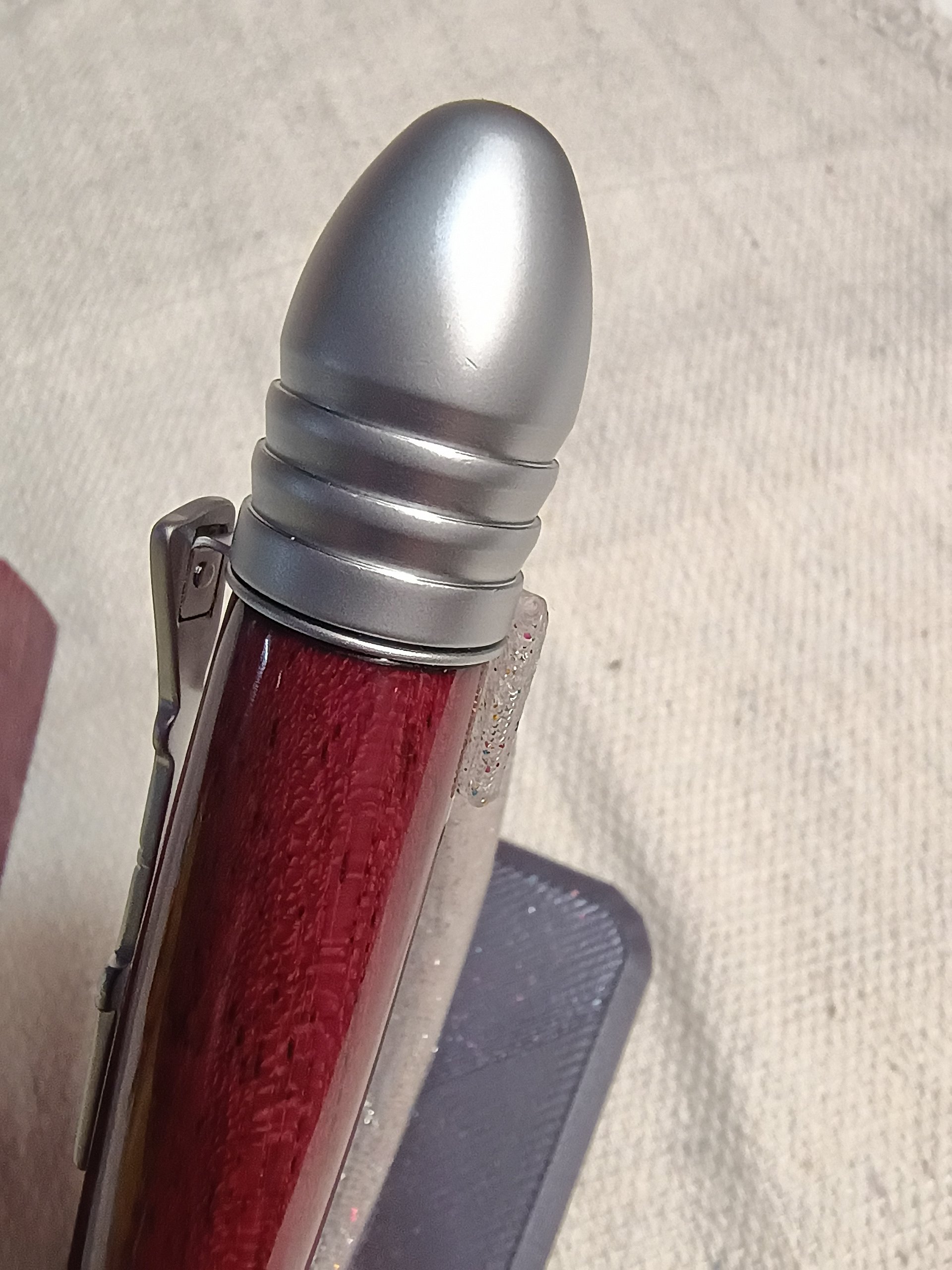 Civil War Twist Pen – Purple Heart & Satin Chrome Elegance product image (5)