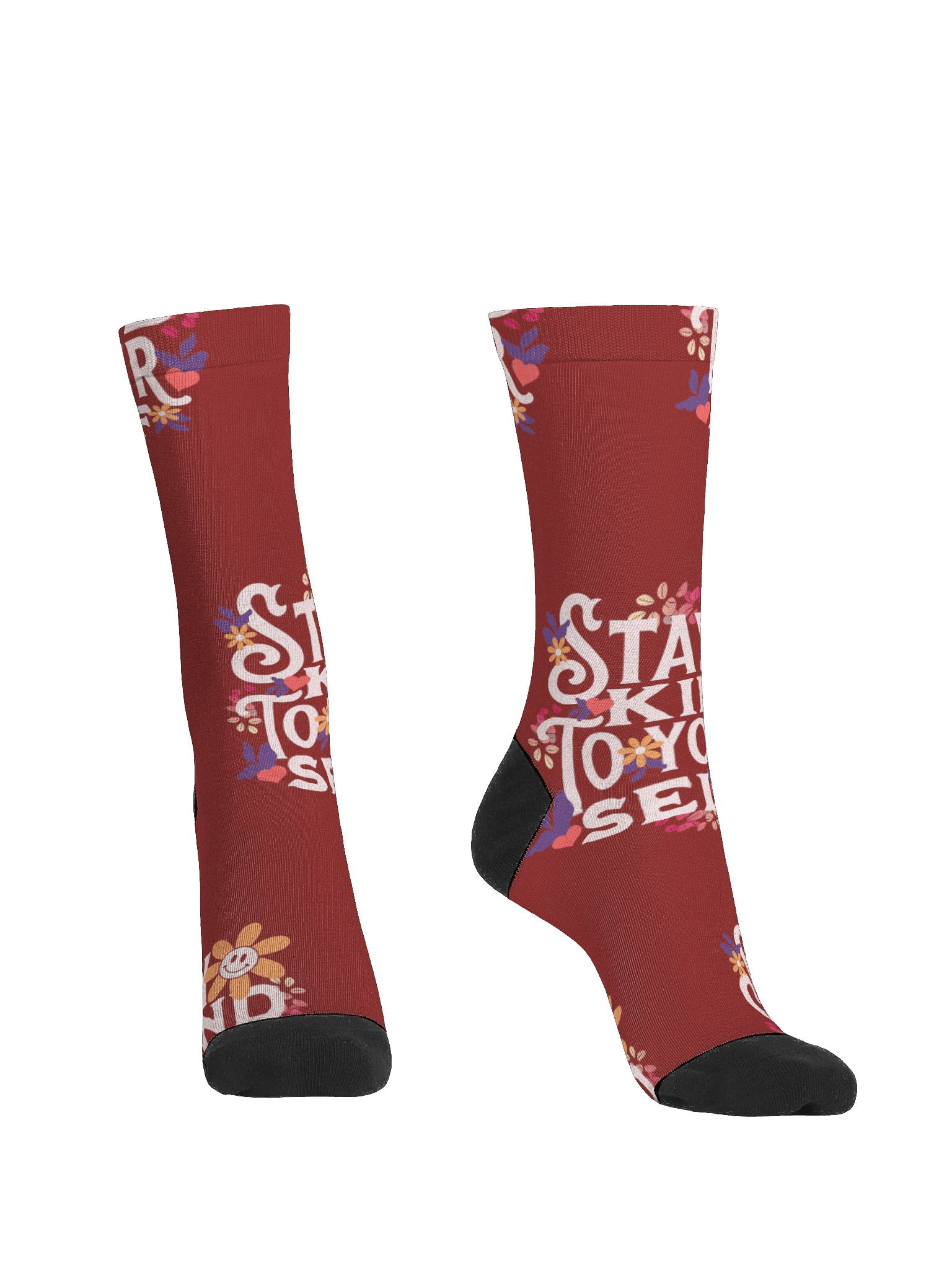 Positivity Blooms Sustainable Crew Socks product image (2)