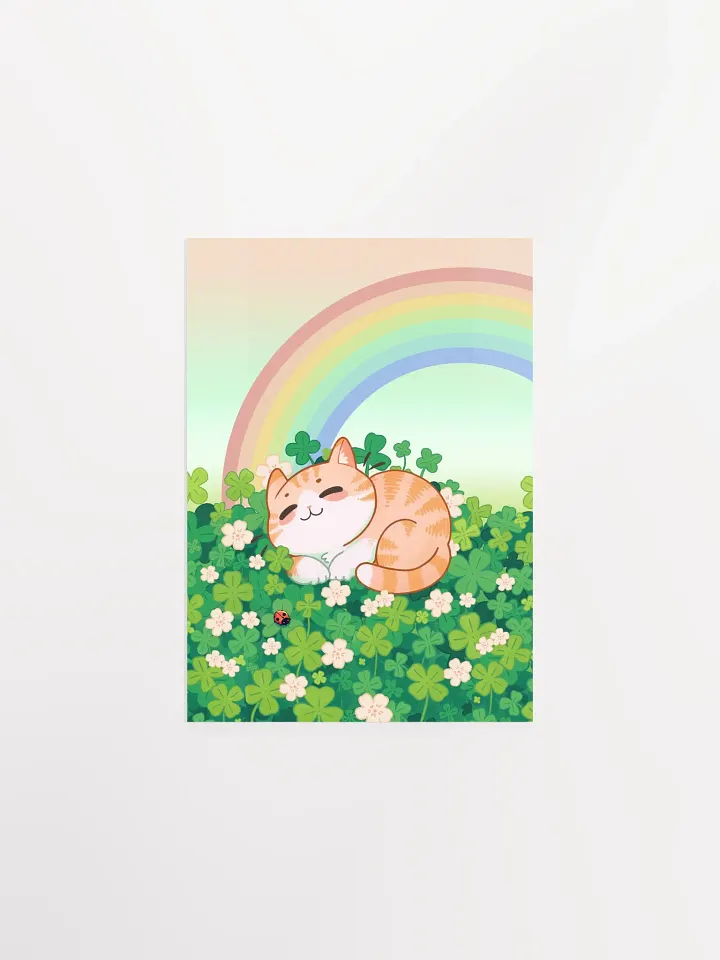 Lucky cat - St. Patrick Irish charm Poster product image (5)