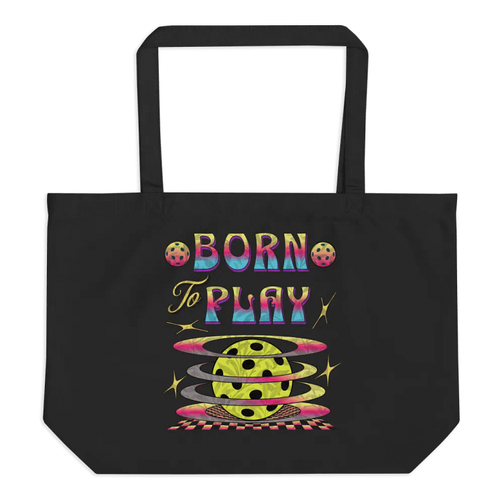 Born To Play Pickleball Sparkling Playtime Tote Bag product image (1)
