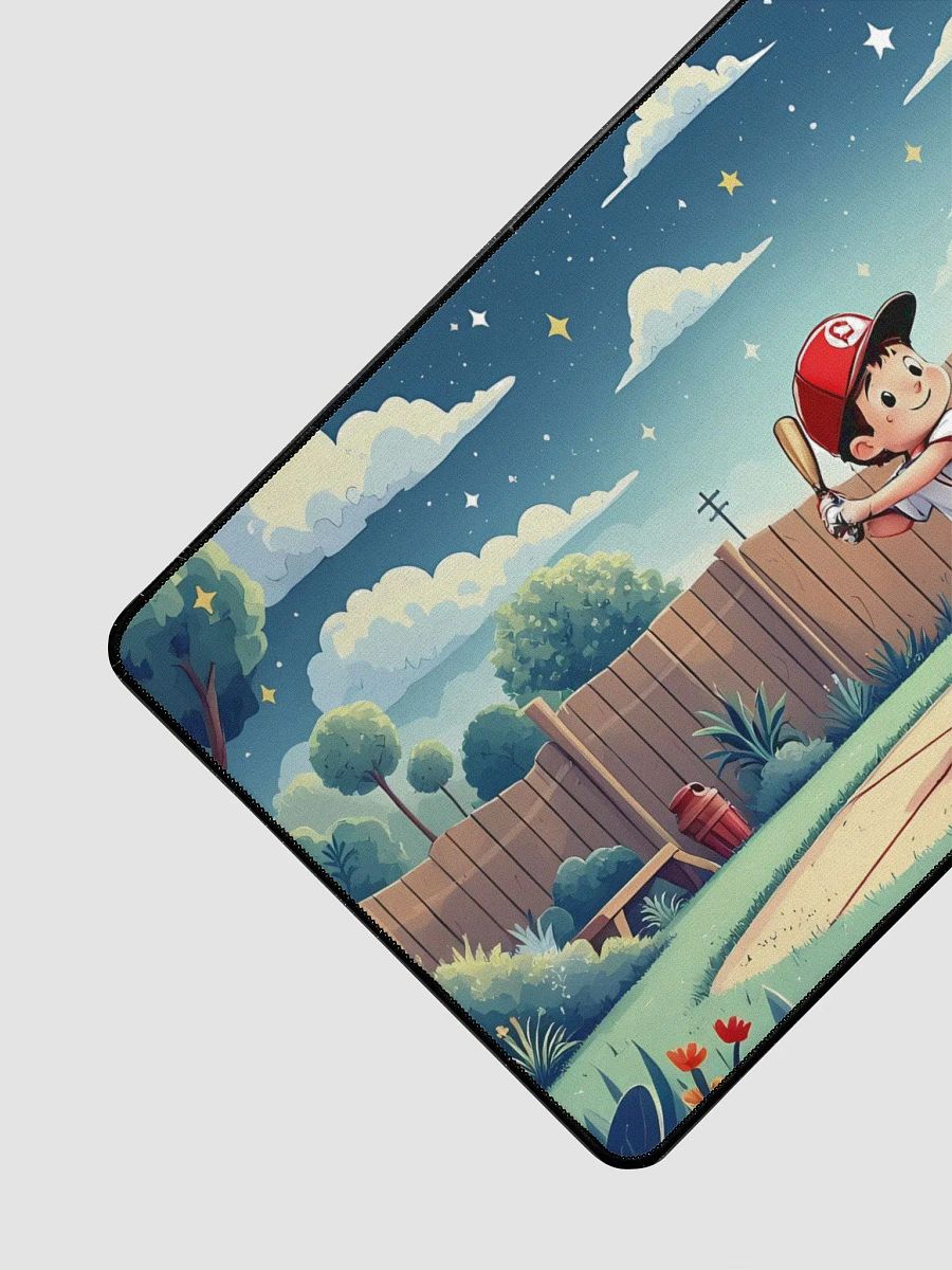 Dreamy Backyard Baseball Night - Kids Desk Mat Design product image (3)