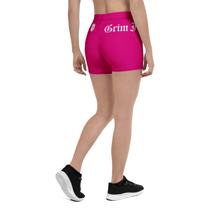 GRIMFAM - PERKY PEACH GYM SHORTS #1 Hot Pink product image (2)