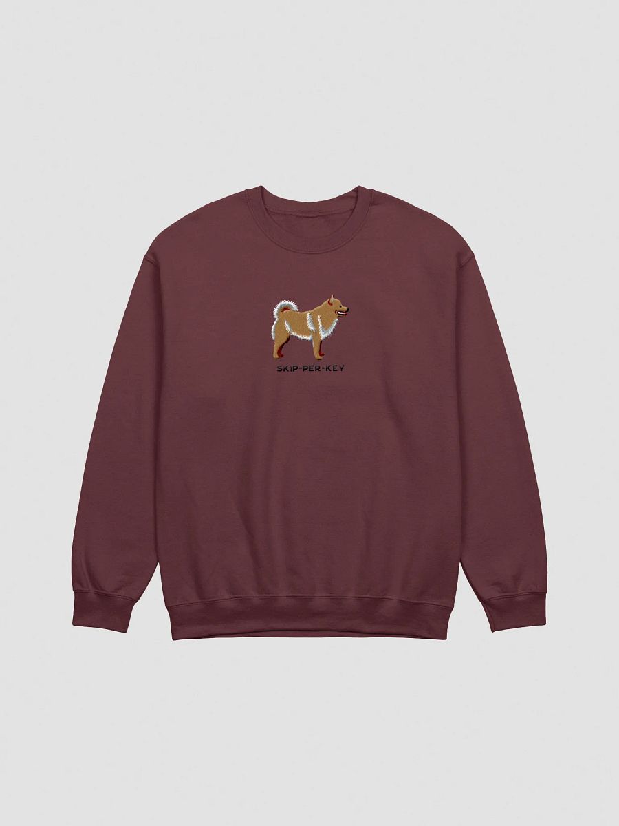 Skip-Per-Key Sweatshirt (Embroidered) of a Schipperke(Tan) product image (3)