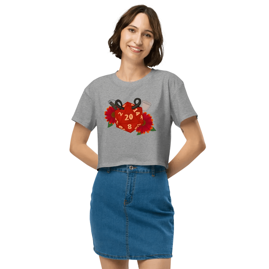 Wyll Inspired DND Die Crop Top product image (32)