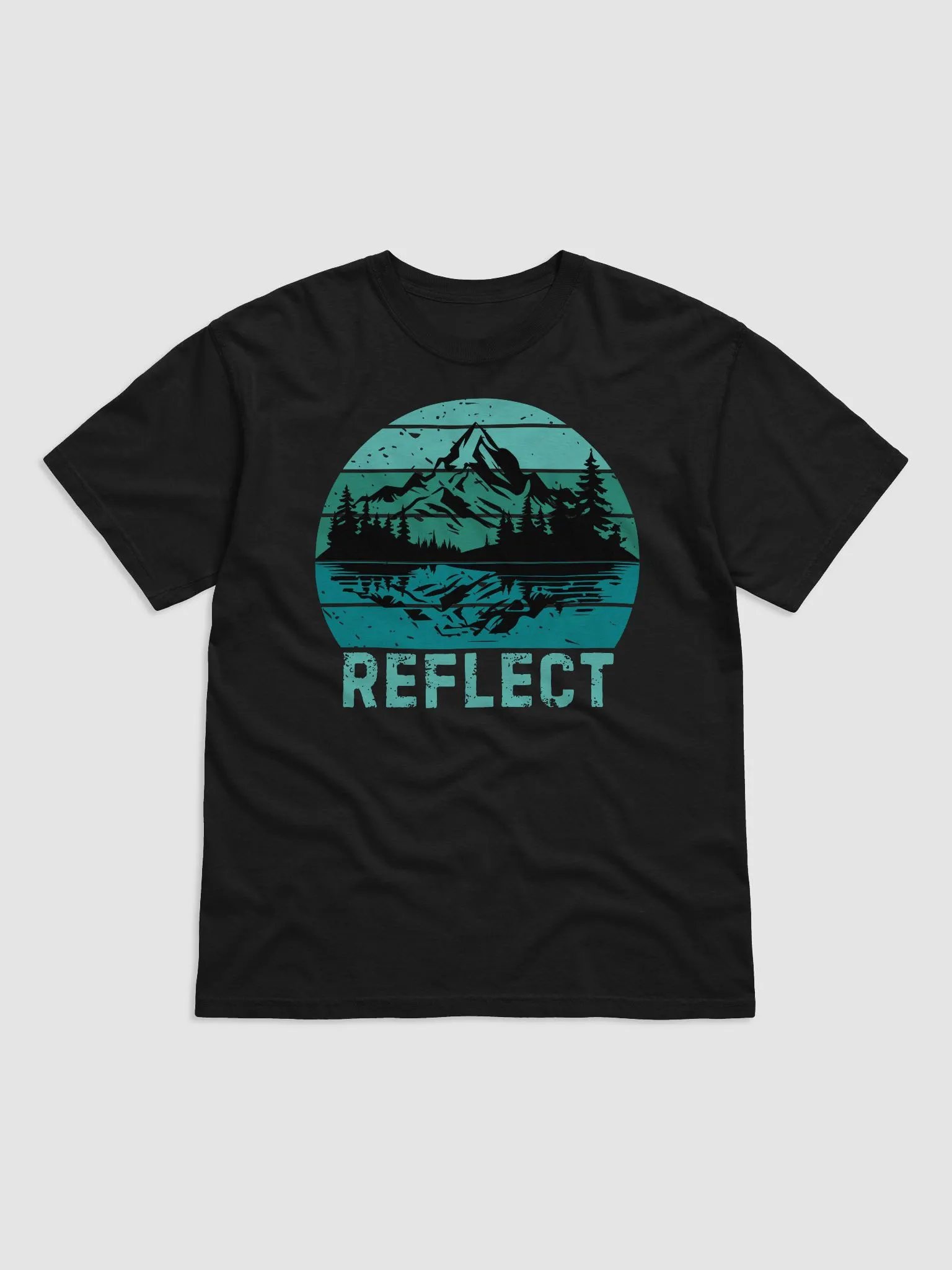 Reflect Vintage Sunset Mountain Lake Forest product image (3)