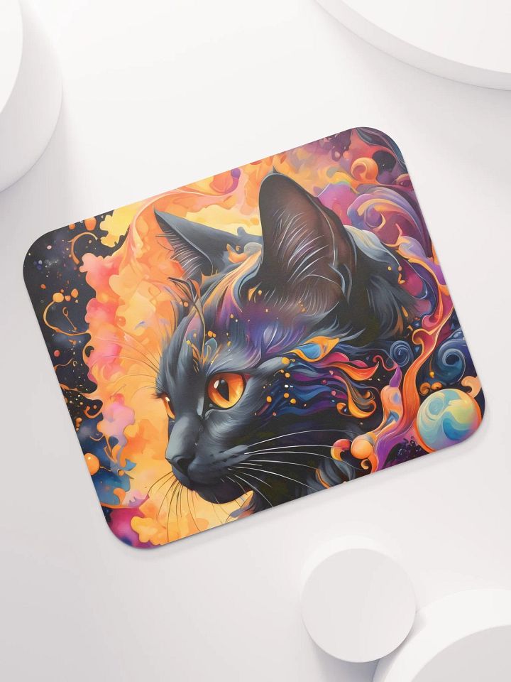 Cosmic Cat Dreams Mouse Pad product image (1)