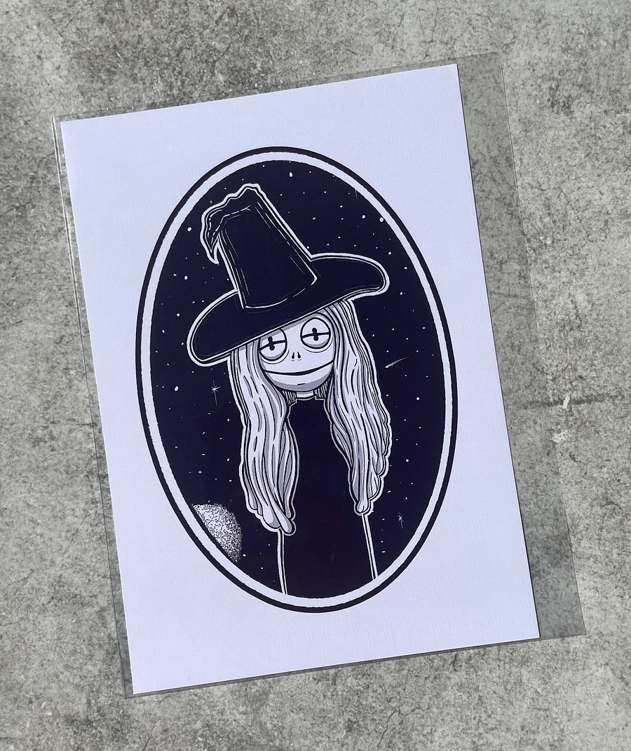 Frog Witch A6 Fine Art Print product image (1)