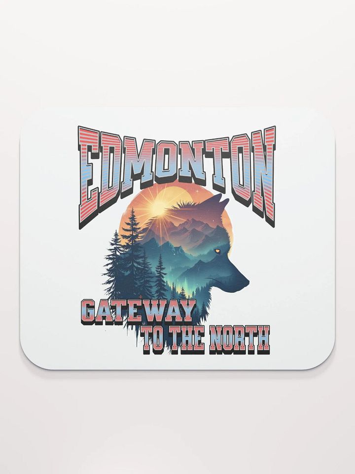 Edmonton Gateway To The North Wolf Wilderness Wolf Mouse Pad product image (1)
