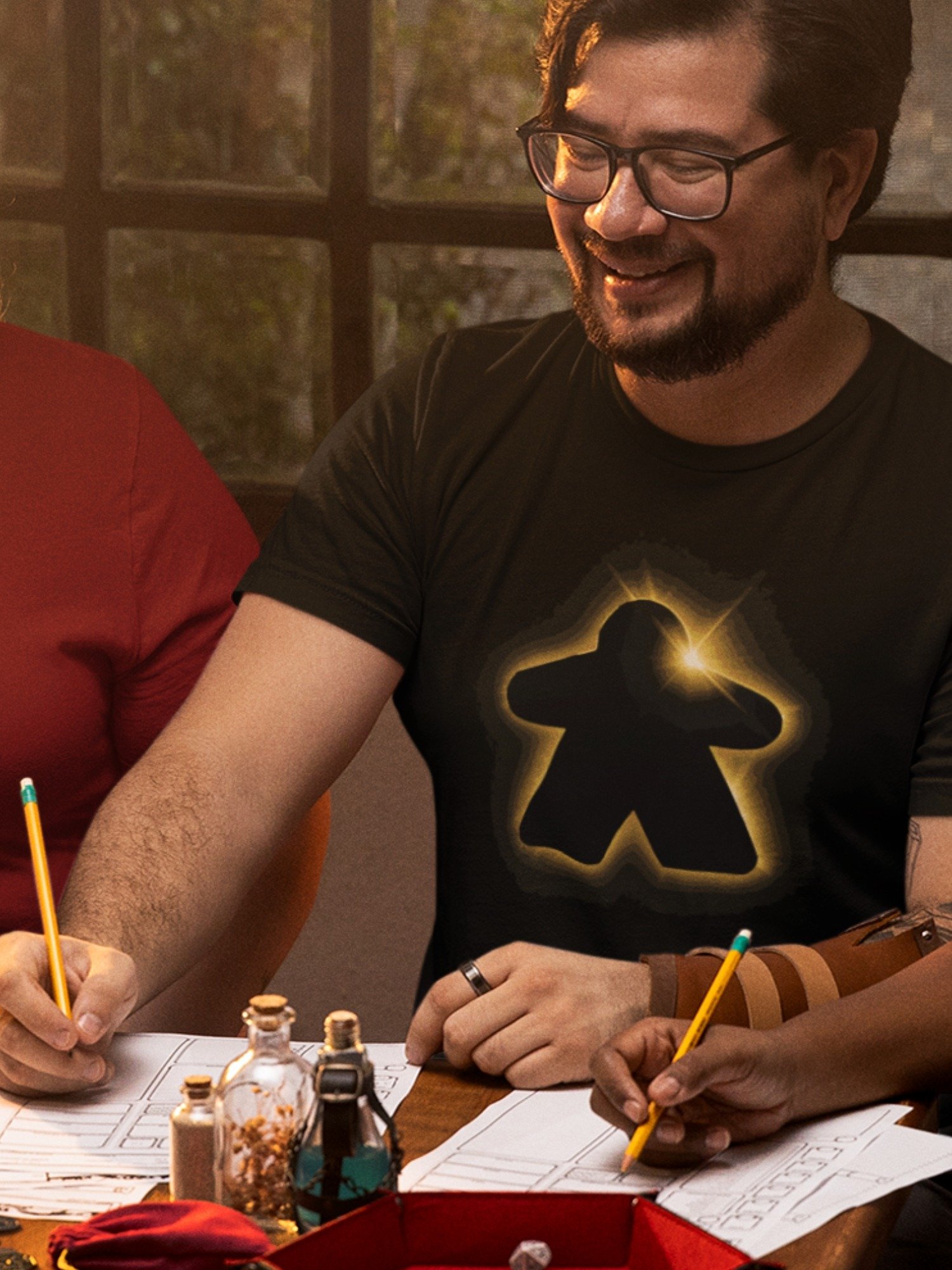 Meeple Eclipse Shirt, Total Solar Eclipse Board Game T-shirt product image (3)