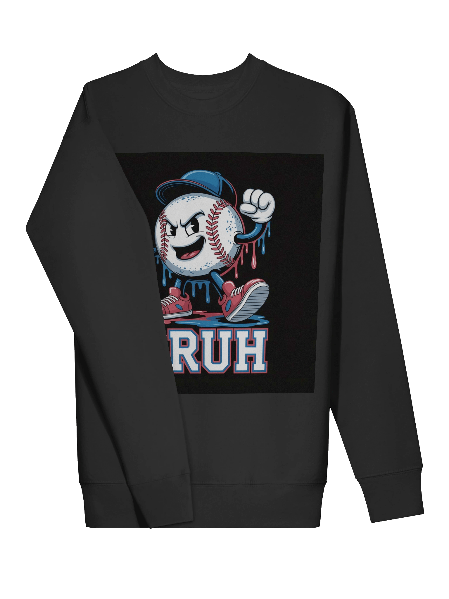 BRUH Baseball Character Premium Sweatshirt product image (3)
