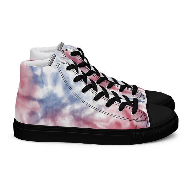 Marbled Dreams High Top Canvas Shoes product image (2)
