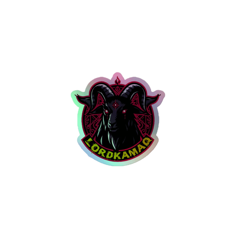 LordKamaq Holographic Logo Sticker – The Mark of the Kvlt product image (1)