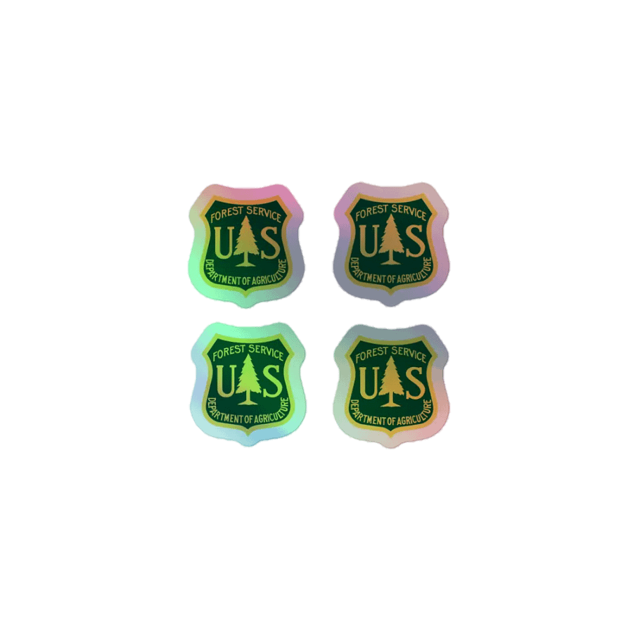 "Forest Service" Holographic Stickers product image (1)