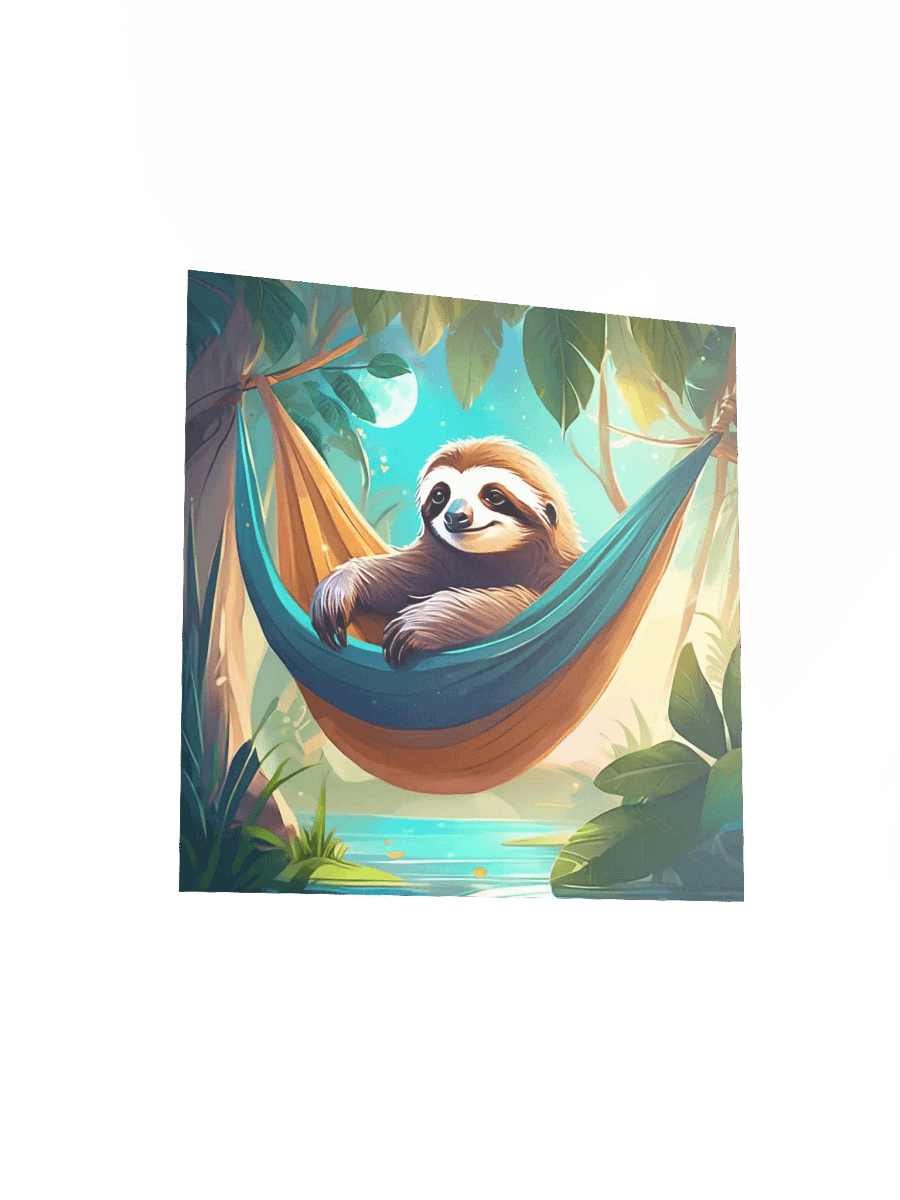 Sloth Serenity Matte Poster product image (13)