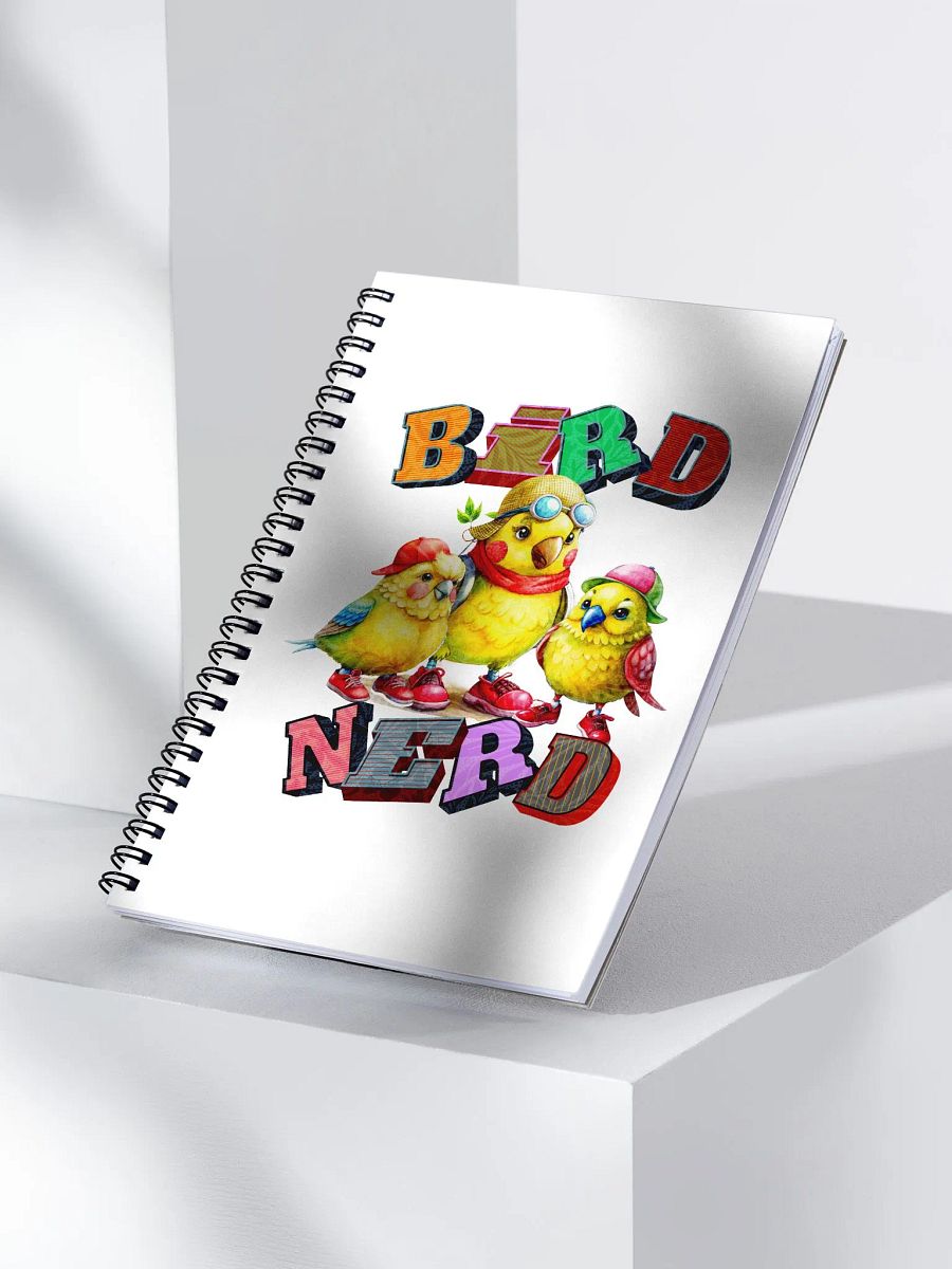 Bird Nerd Yellow Budgie Spiral Notebook product image (3)