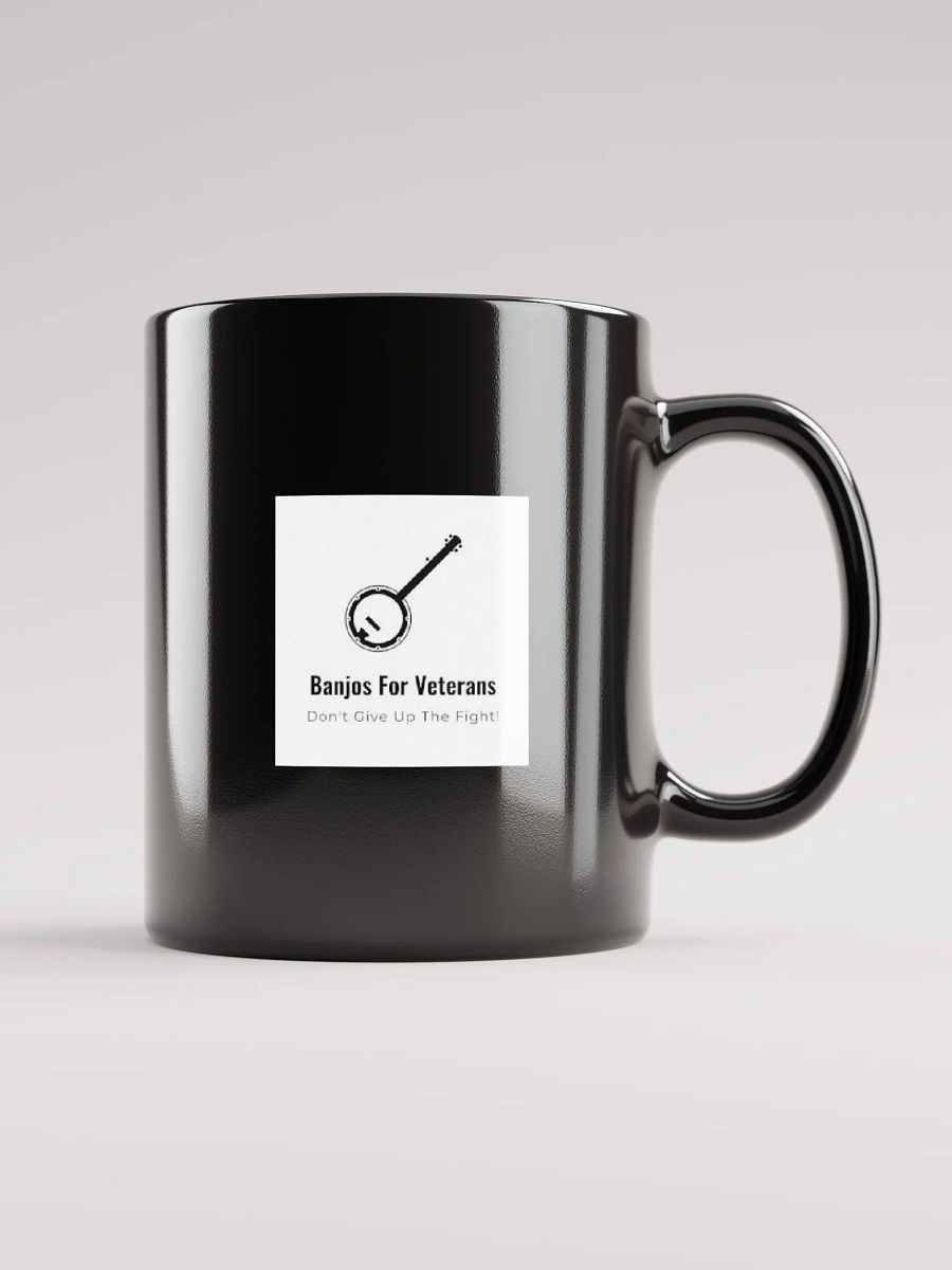 Banjos For Veterans (B4V) Official Logo Black Glossy Mug product image (1)