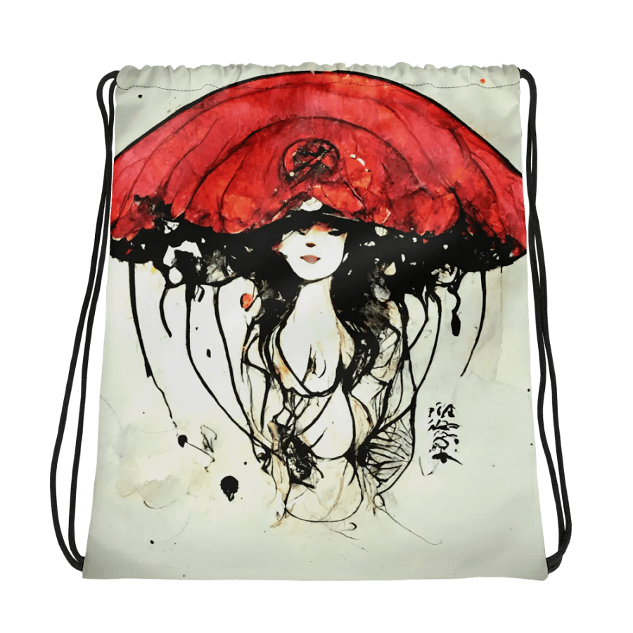 Jellyfish Dream All-Over Drawstring Bag product image (1)