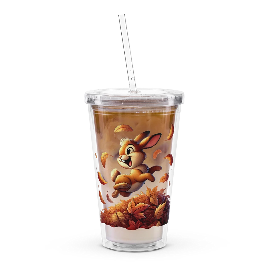 Autumn Leaves Bunny Rabbit Double Wall Tumbler product image (8)