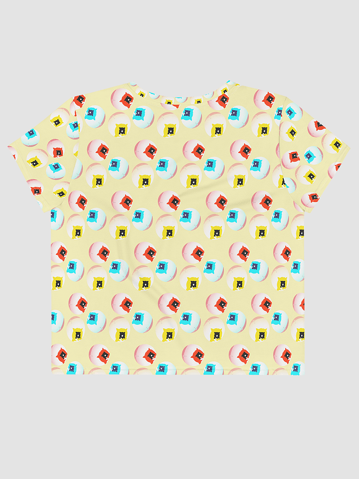 AIBALL All-Over Print Crop Tee (Yellow) product image (2)