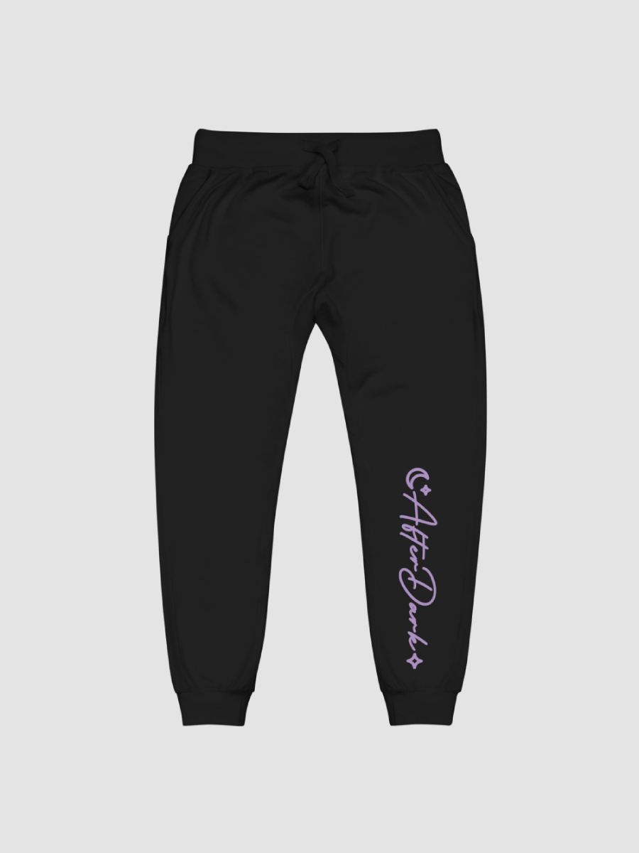 AfterDark Unisex Fleece Sweatpants - Purple Font (Multiple Colors Available) product image (1)