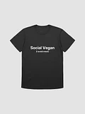 Social Vegan (I avoid meet) Unisex T-Shirt product image (1)
